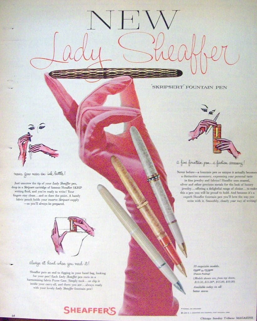 Anuncio Lady Sheaffer Anuncio 1958