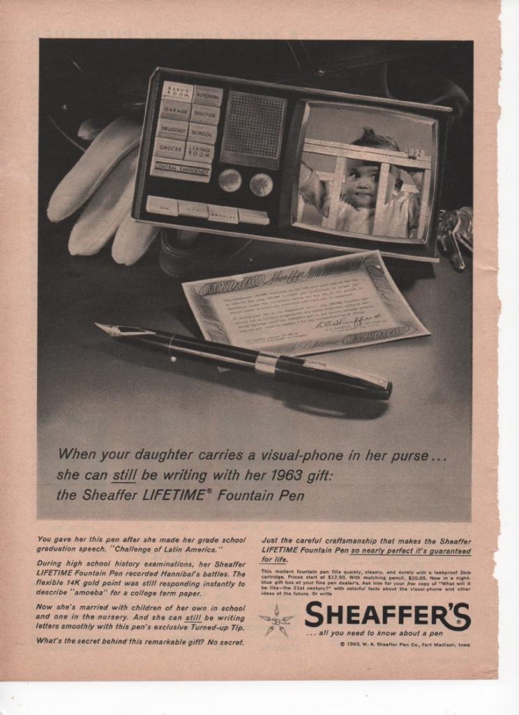 Anuncios Sheaffer Lifetime visual phone