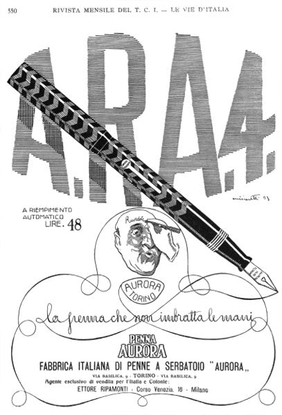 Publicidad Penne Aurora 1923