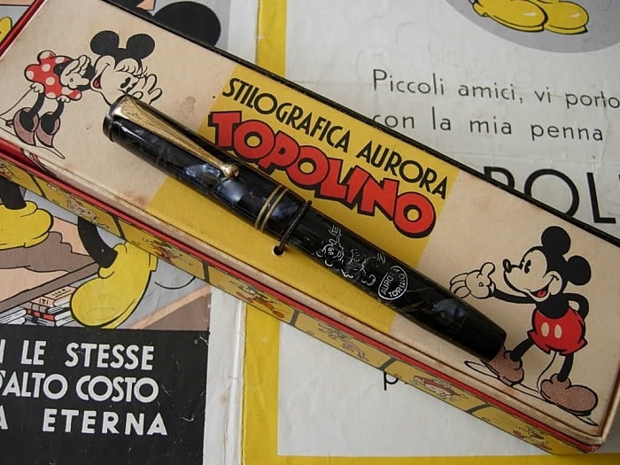 Pluma estilográfica Topolino Mickey Mouse de Aurora