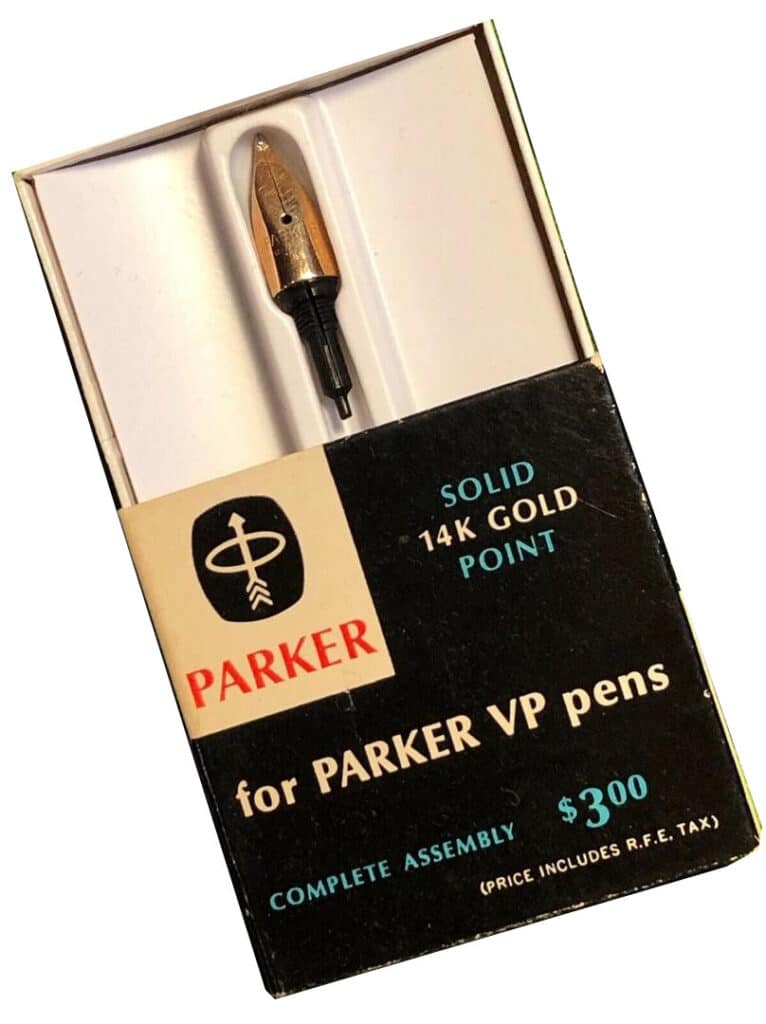 Otra presentación del plumín de la Parker VP