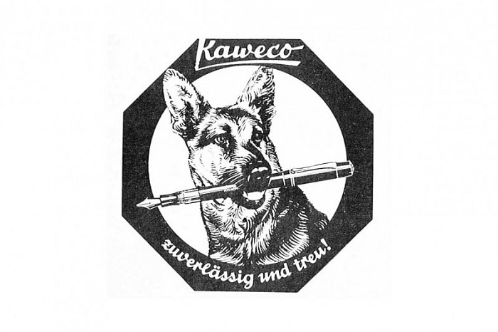 Logo de Kaweco con el pastor alemán