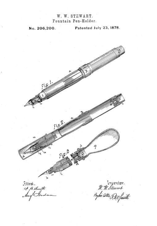 Patente William W. Stewart 1878